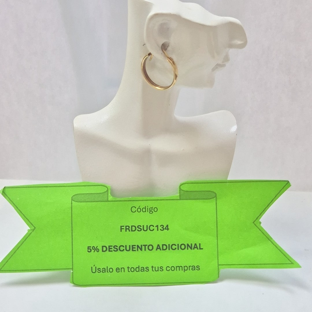 ARRACADAS PAR ORO 10 K 1,70 GRMS (SEMINUEVO)