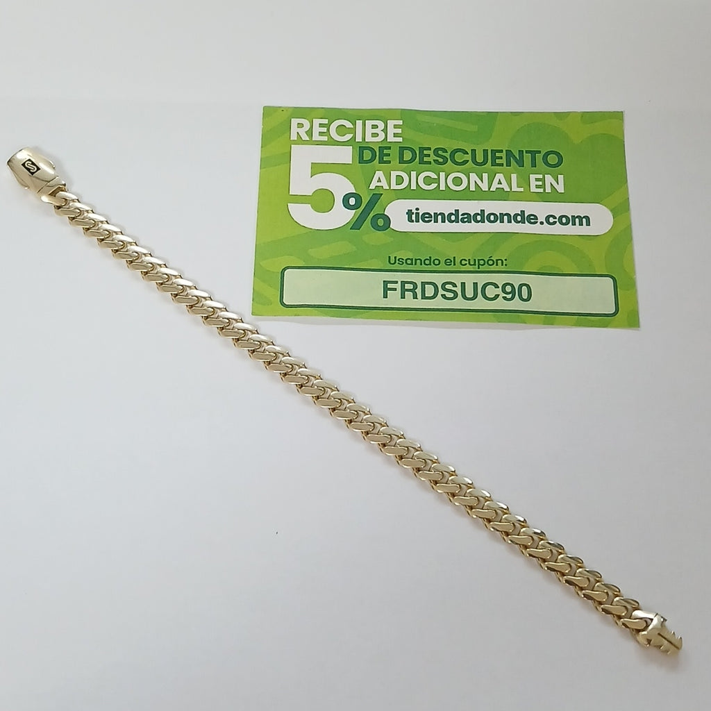 PULSERA MONACO ORO 10K 6.2 (NUEVO)