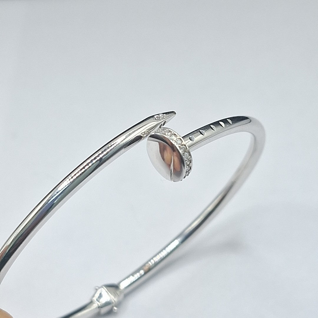 PULSERA RIGIDA ORO, ORO BLANCO 14 K 6.6 GRMS (SEMINUEVO)