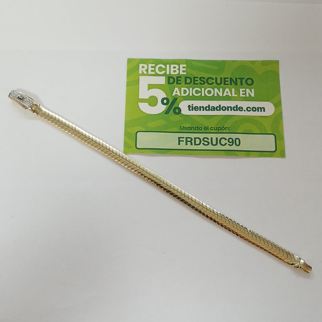 PULSERA MONACO ORO 10K 6.2 (NUEVO)