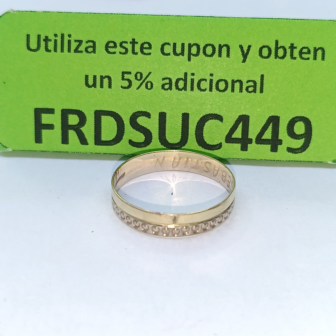ARGOLLA ORO 14 K 0.9 GRMS (SEMINUEVO)