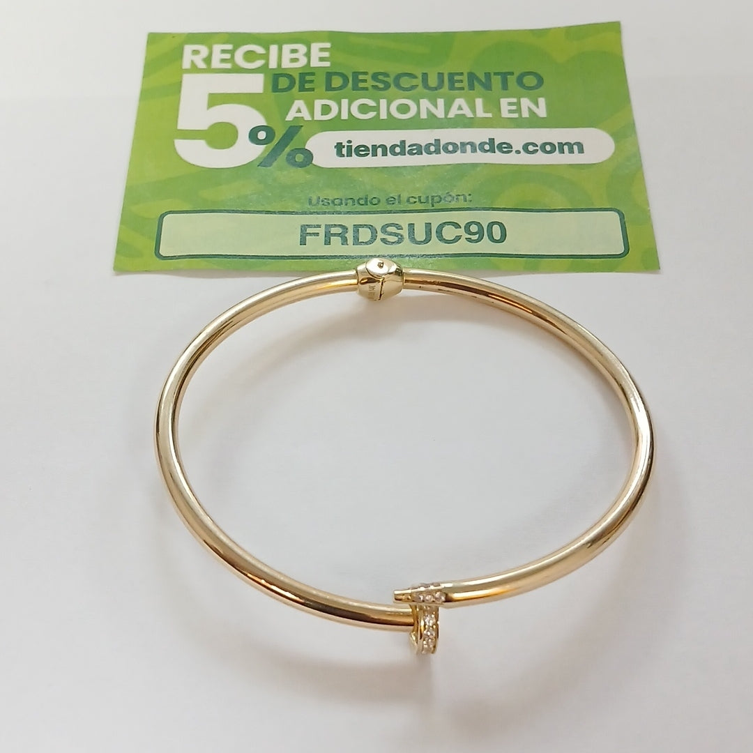 PULSERA CLAVO ORO 14K 6.4 (NUEVO)