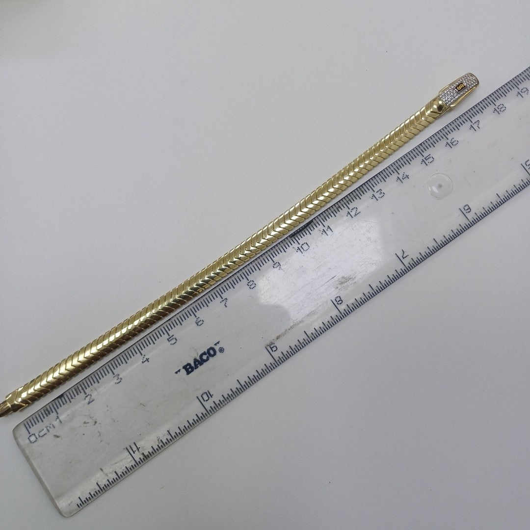 PULSERA MONACO ORO 10K 6.2 (NUEVO)