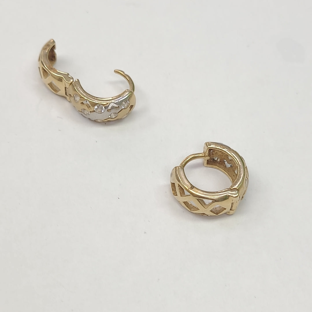 ARETES PAR ORO 14 K 5,20 GRMS (SEMINUEVO)