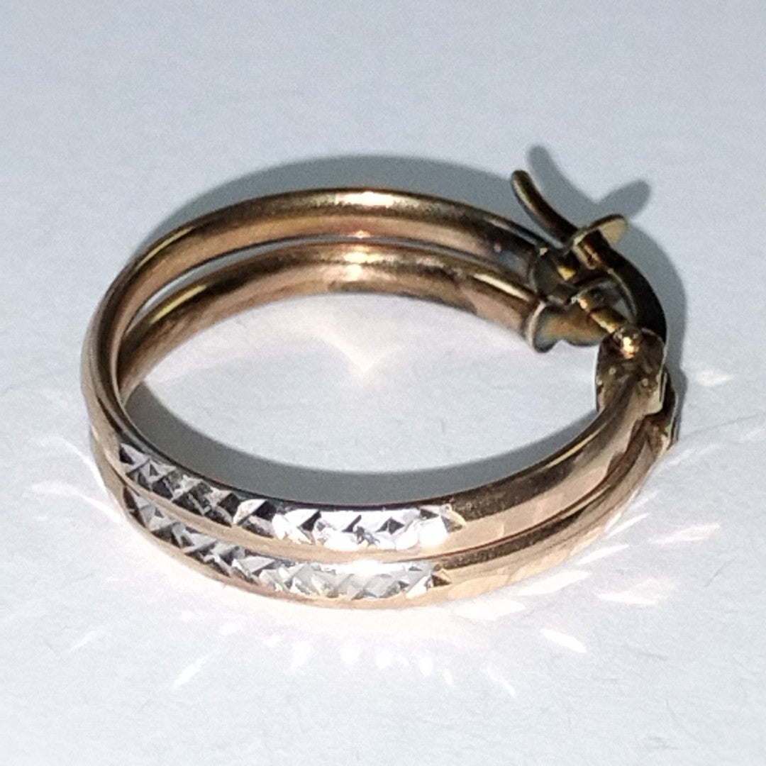 ARRACADAS PAR ORO 14 K 1.2 GRMS (SEMINUEVO)