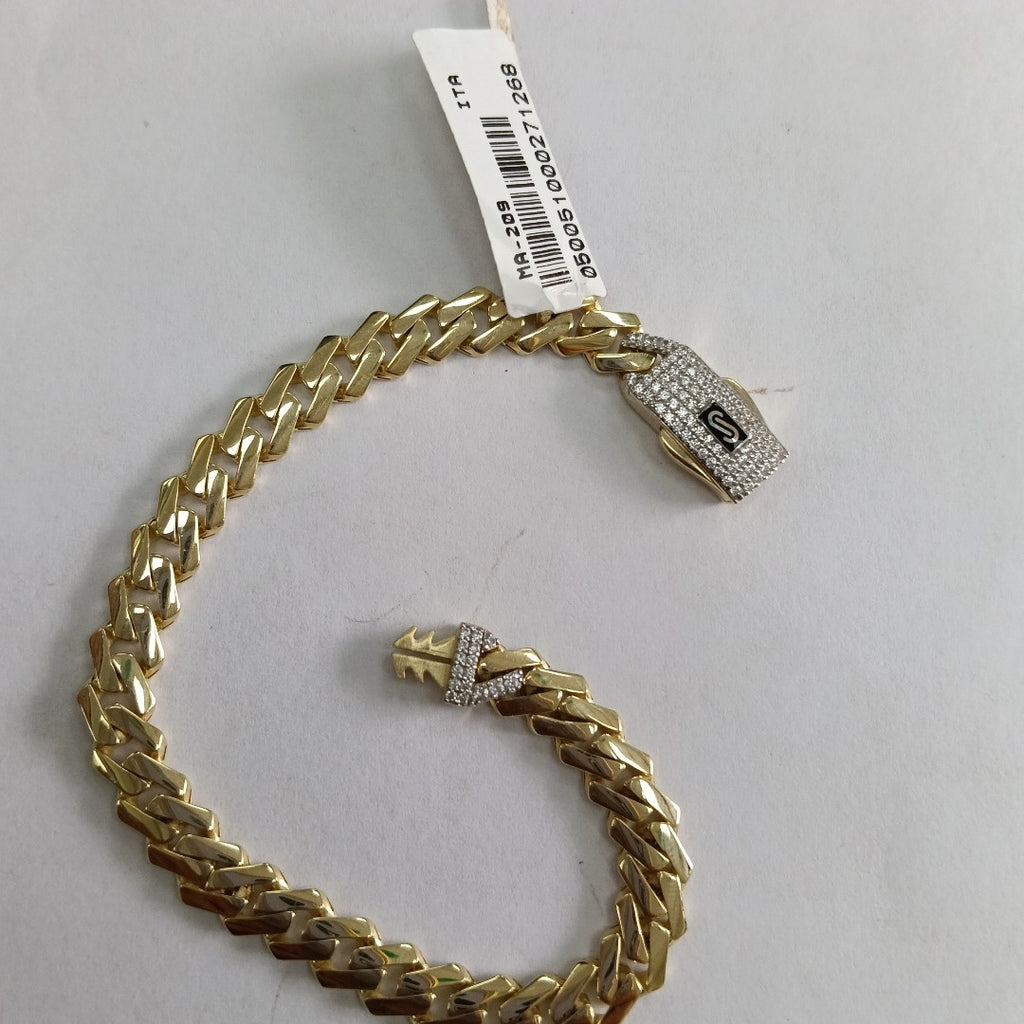 PULSERA MONACO ORO 10K 7.1 (NUEVO)