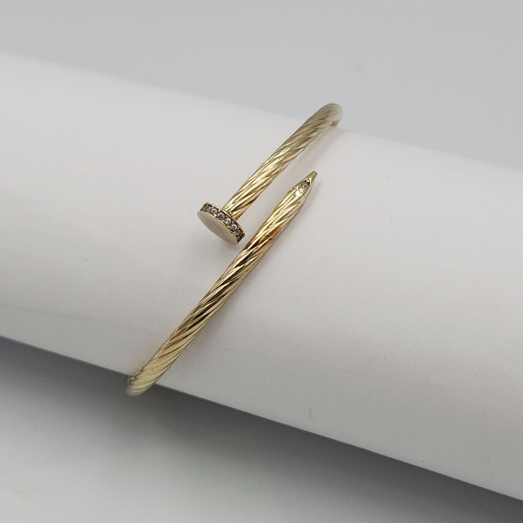 PULSERA RIGIDA ORO 14 K 4.9 GRMS (SEMINUEVO)