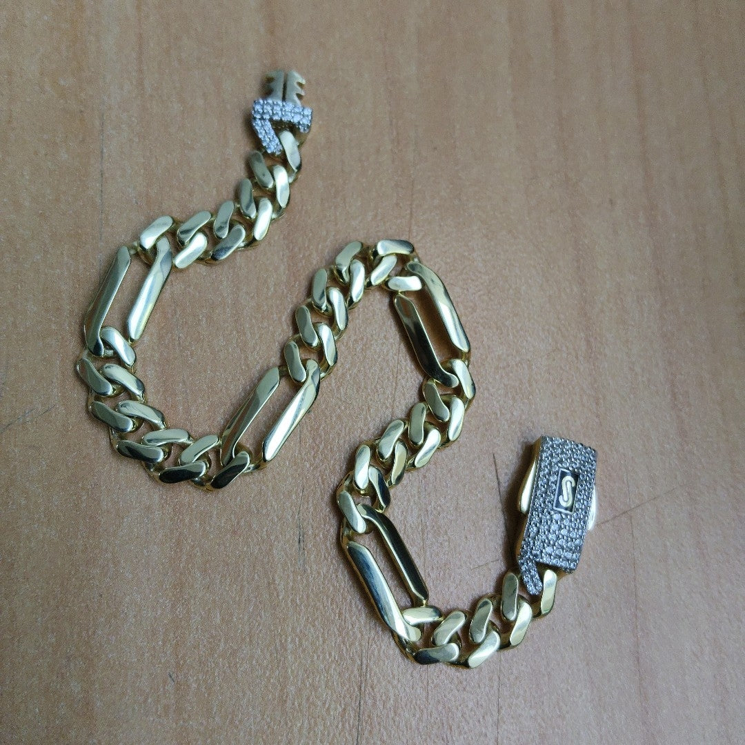 PULSERA MONACO ORO 10K 6.5 (NUEVO)