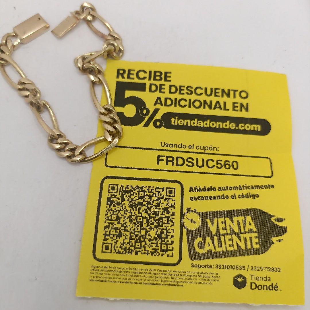PULSERA ORO 10 K 17.9 GRMS (SEMINUEVO)