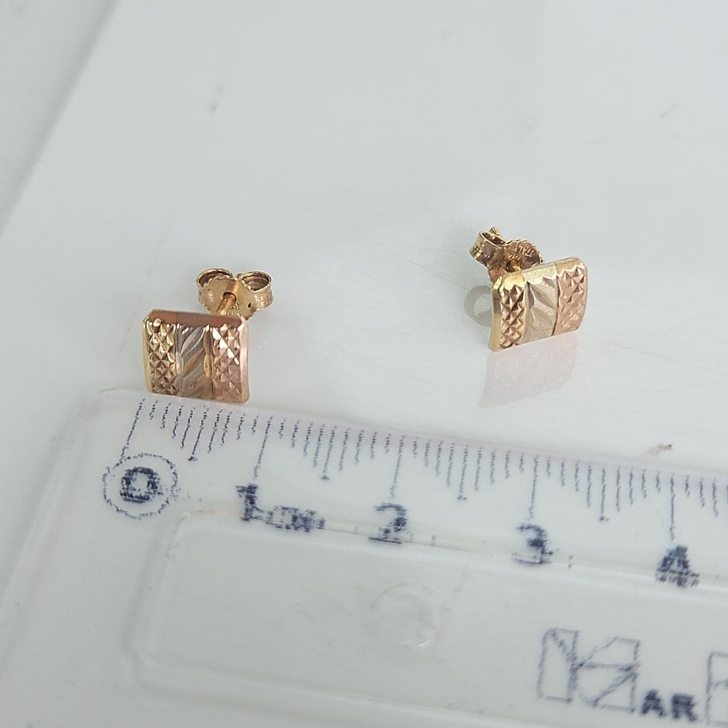 BROQUELES PAR ORO COMBINADO 14 K 1.5 GRMS (SEMINUEVO)