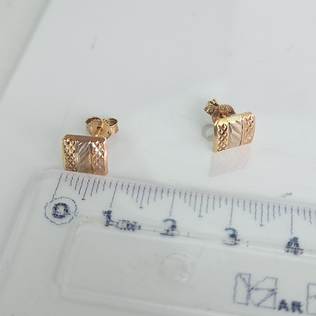 BROQUELES PAR ORO COMBINADO 14 K 1.5 GRMS (SEMINUEVO)