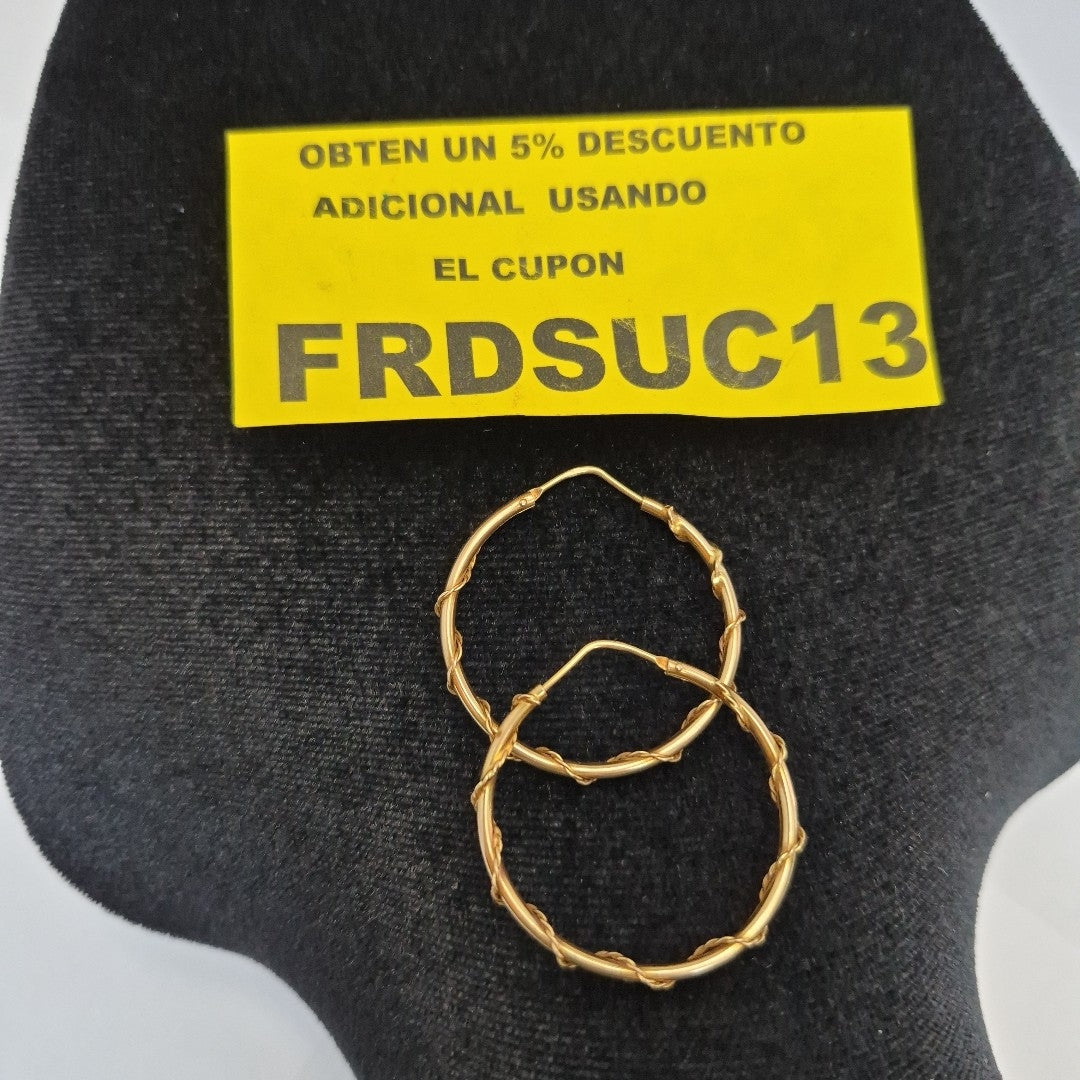 ARRACADAS PAR ORO 14 K 4 GRMS (SEMINUEVO)