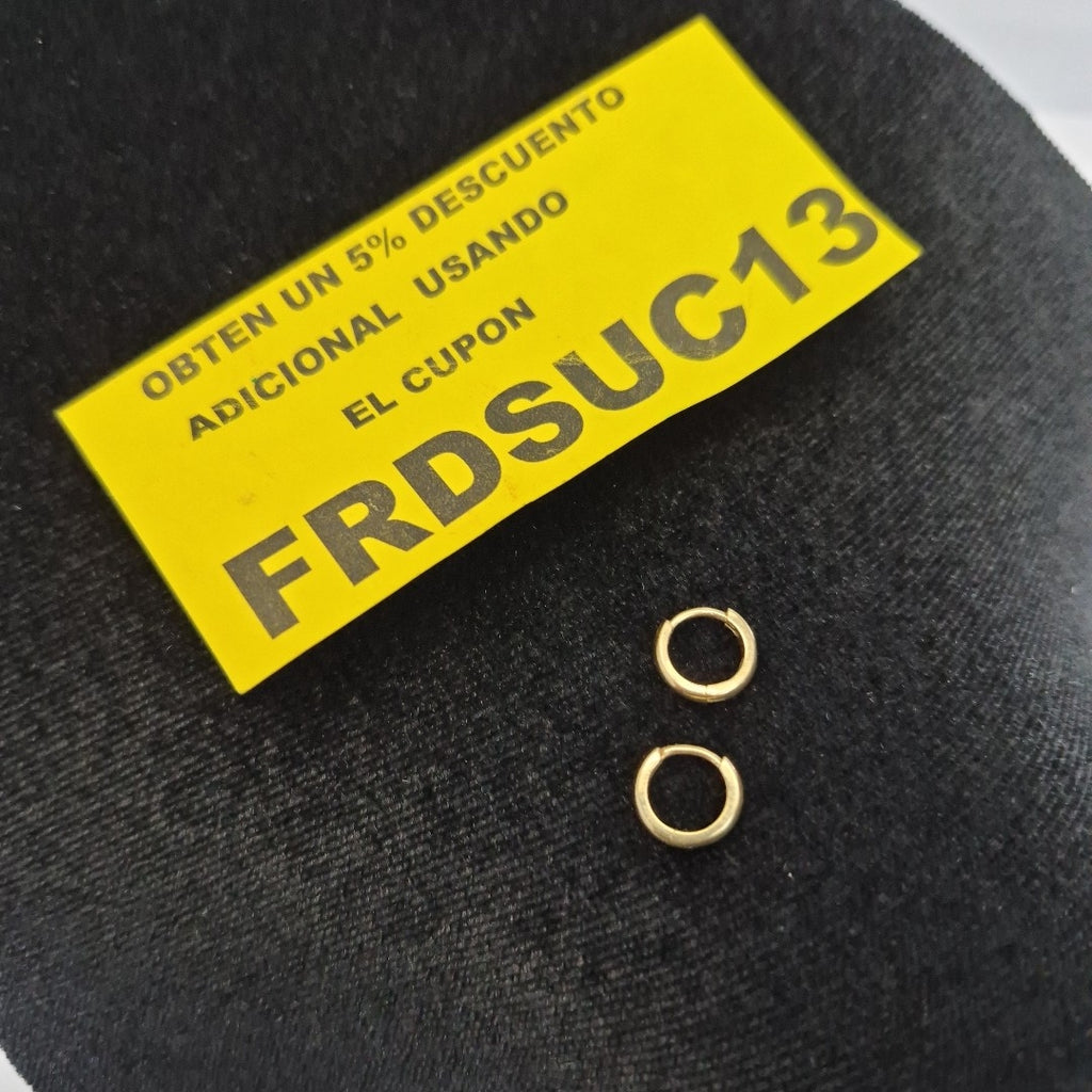 ARRACADAS PAR ORO 14 K 1,40 GRMS (SEMINUEVO)