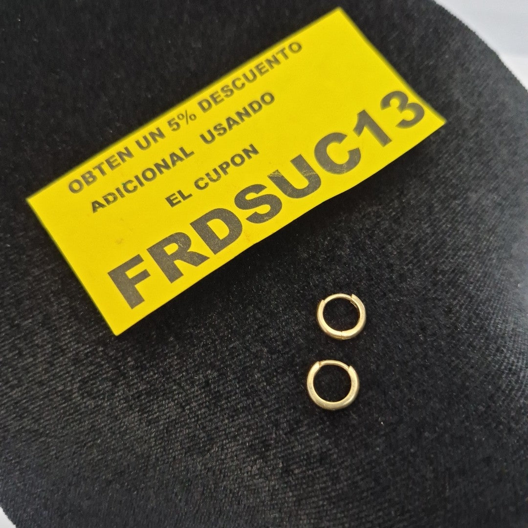 ARRACADAS PAR ORO 14 K 1,40 GRMS (SEMINUEVO)
