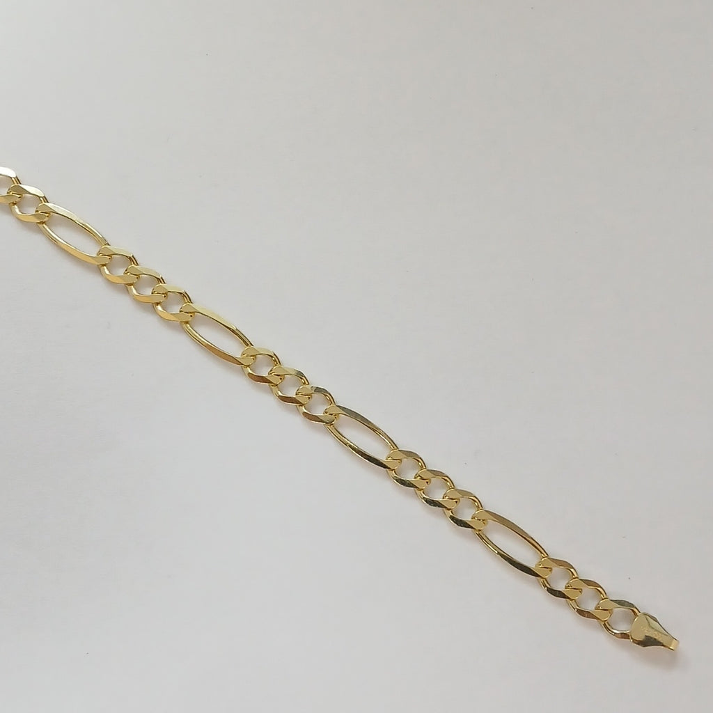 PULSERAS CABALLERO CARTIER 3 1 AMARILLA ORO 14K 7.3 (NUEVO)