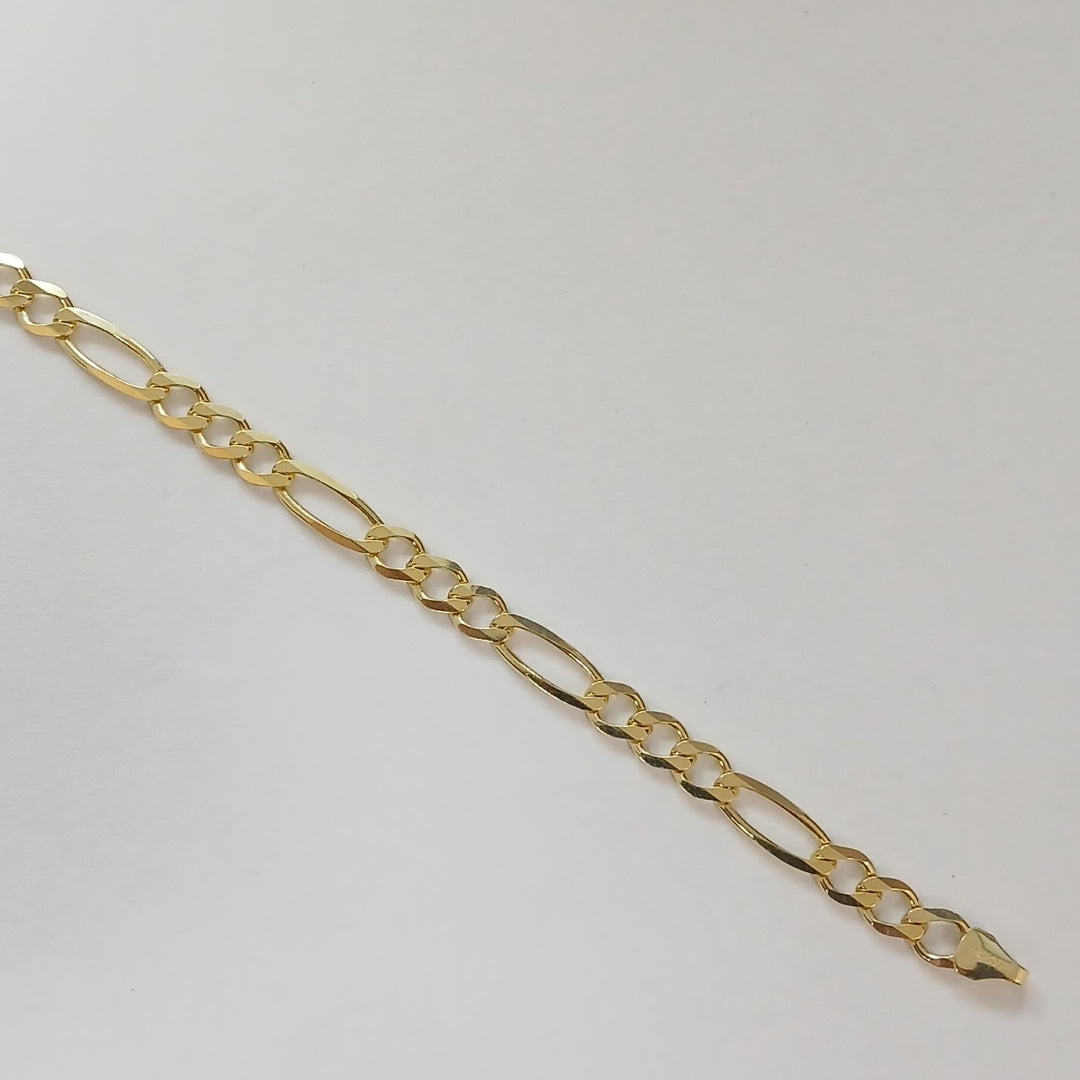 PULSERAS CABALLERO CARTIER 3 1 AMARILLA ORO 14K 7.3 (NUEVO)