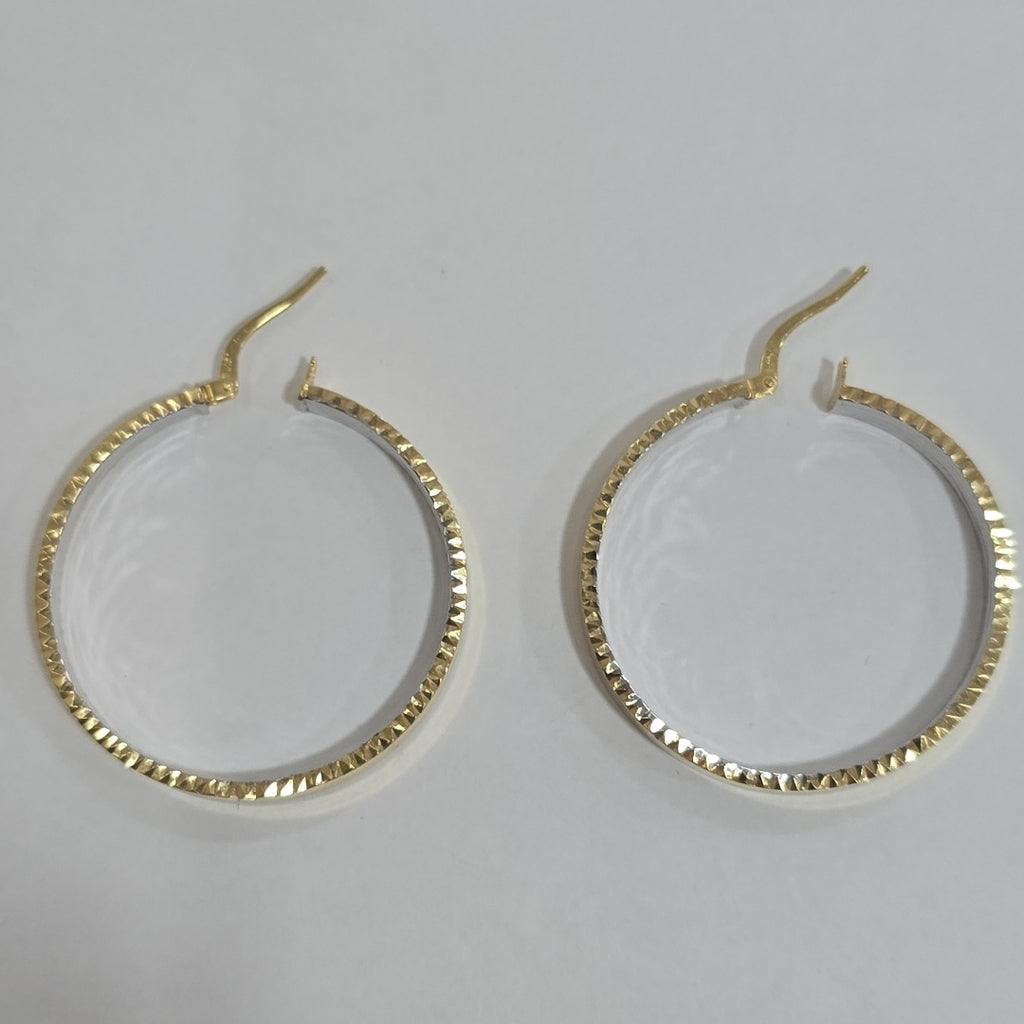 ARRACADAS PAR ORO,ORO BLANCO 14 K 3,30 GRMS (SEMINUEVO)