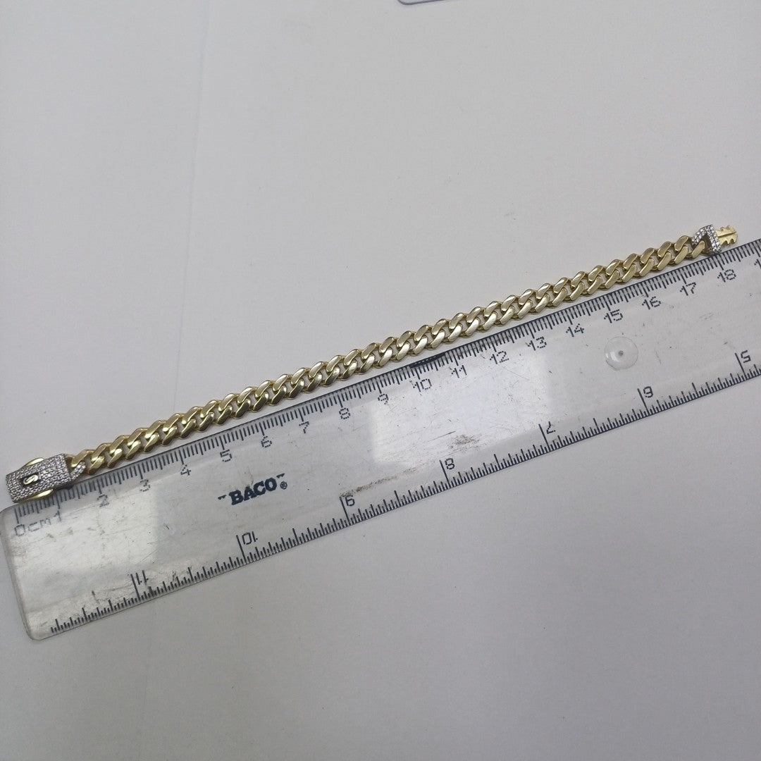 PULSERA MONACO ORO 10K 6.9 (NUEVO)