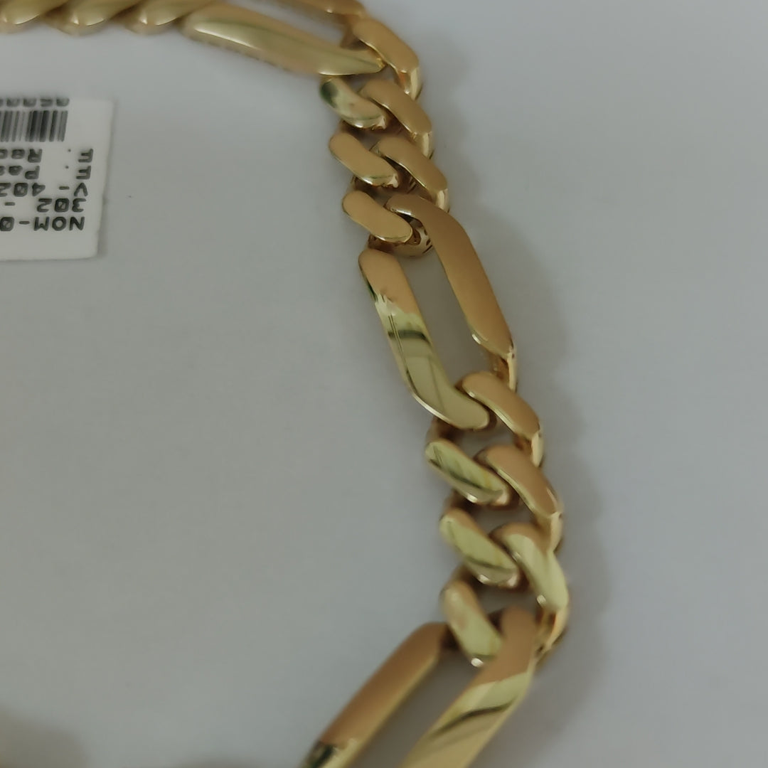 PULSERA CABALLERO MONACO ORO 14K 10.6 (NUEVO)