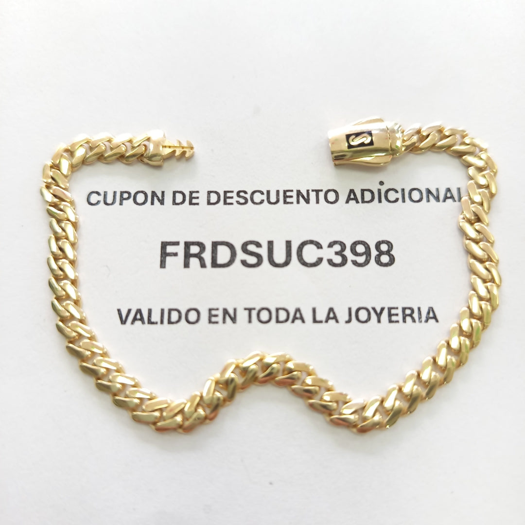 PULSERA MONACO ORO 14K 5.5 (NUEVO)