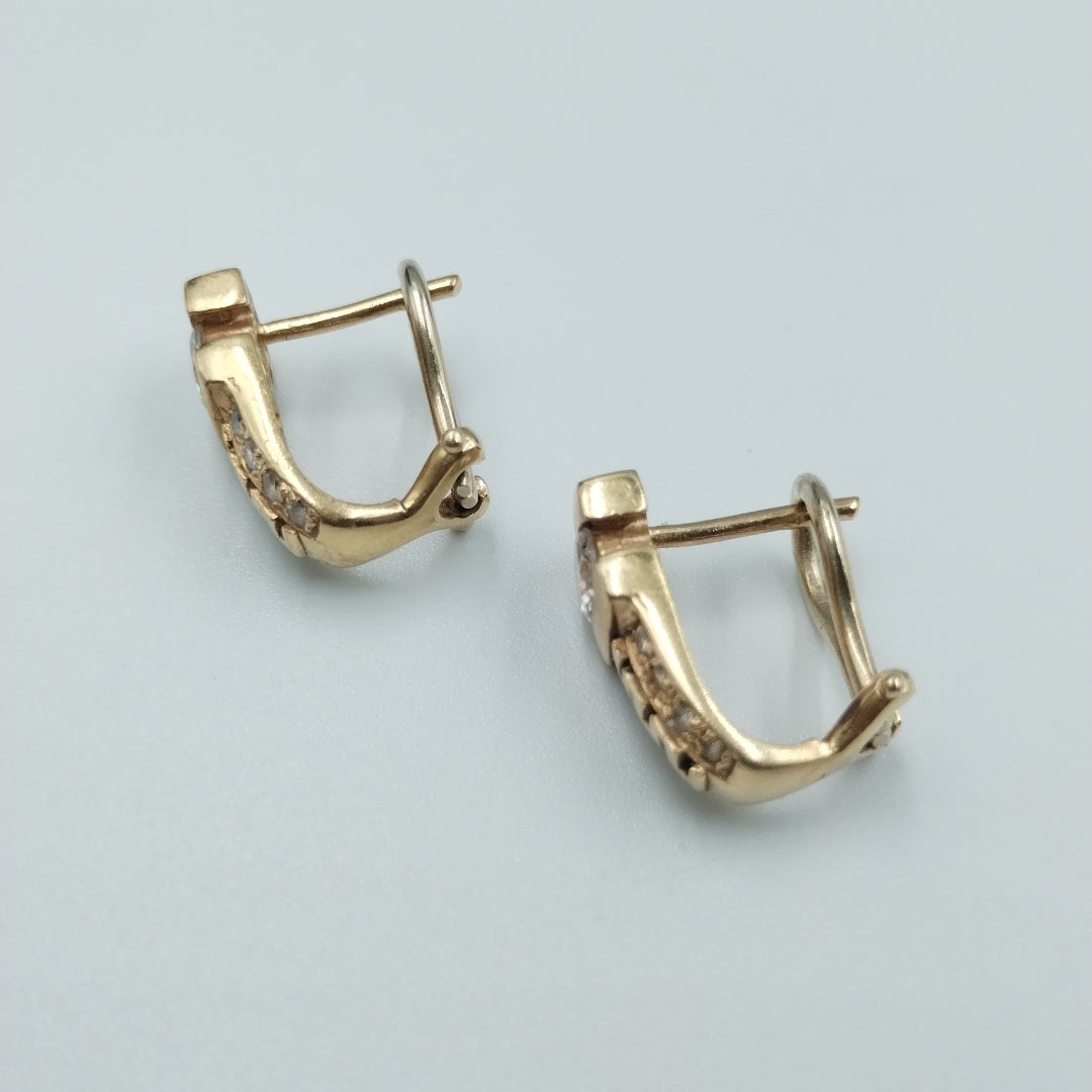 ARETES PAR ORO 14 K 6.4 GRMS (SEMINUEVO)