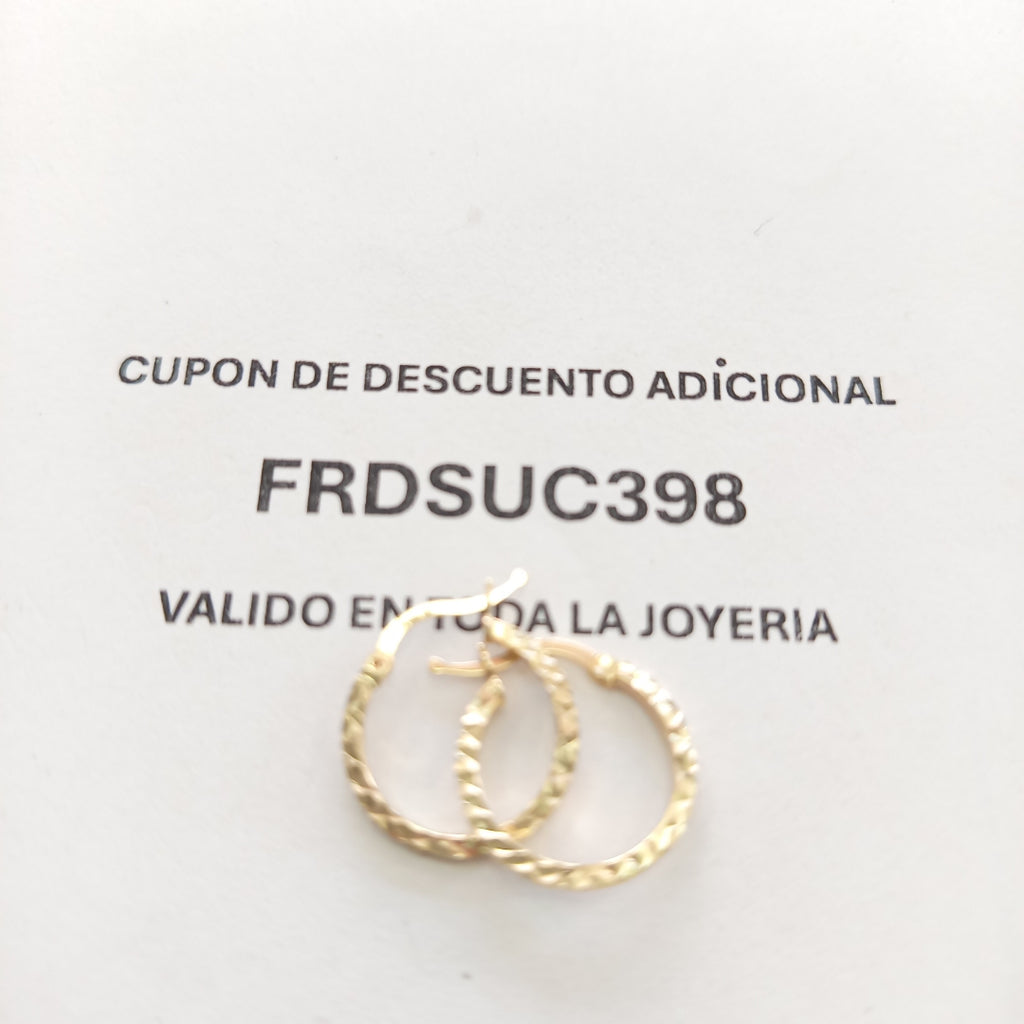 ARRACADAS ORO 14K 1.2 (NUEVO)