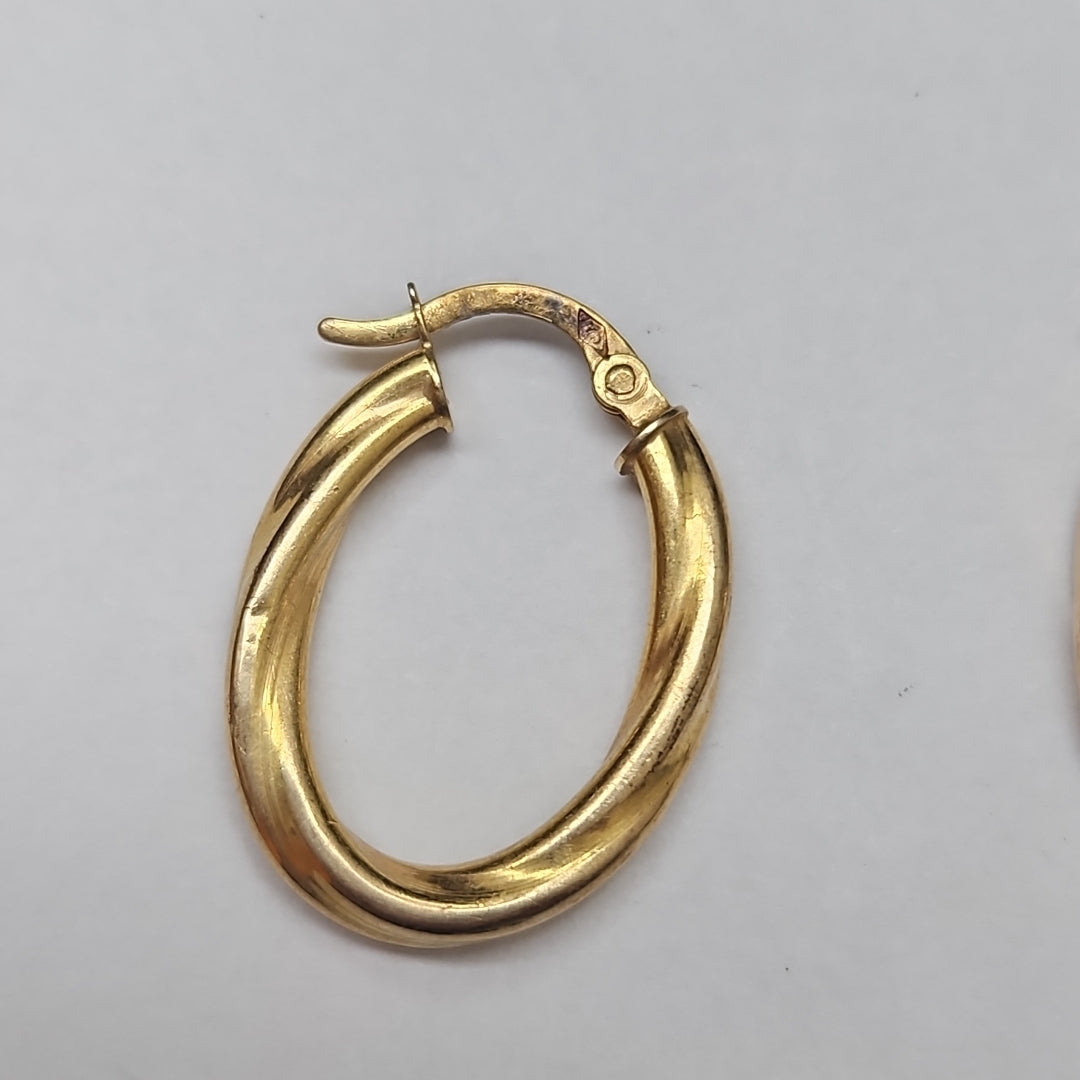 ARRACADAS PAR ORO 14 K 1,50 GRMS (SEMINUEVO)