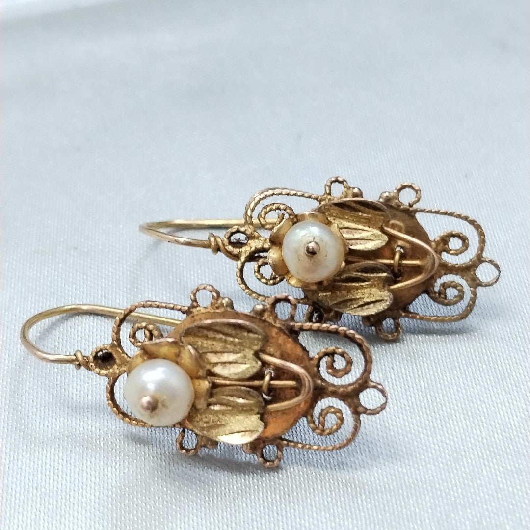 ARETES PAR ORO 10 K 3,40 GRMS (SEMINUEVO)