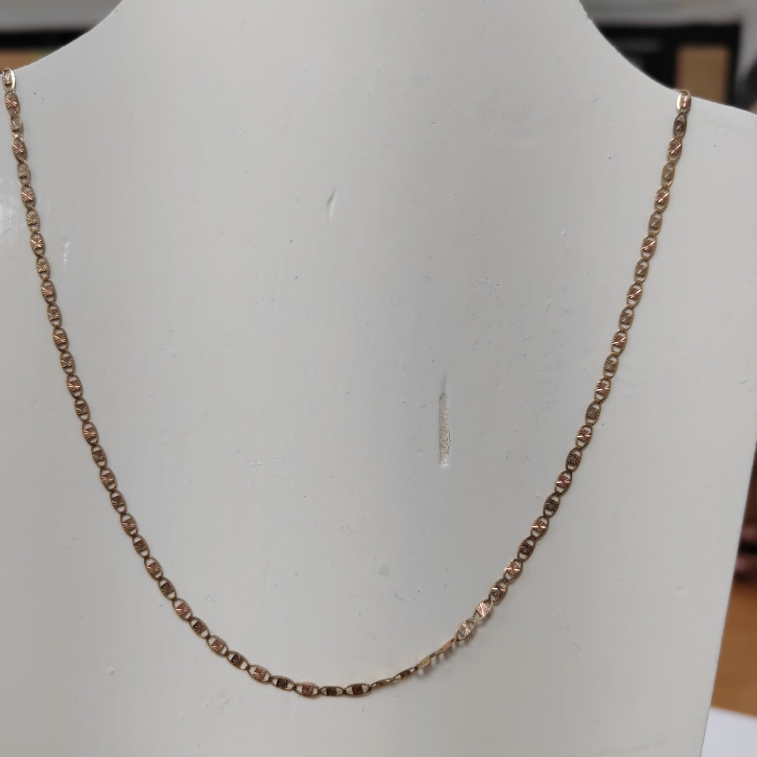 CADENA ORO COMBINADO 10 K 2.8 GRMS (SEMINUEVO)