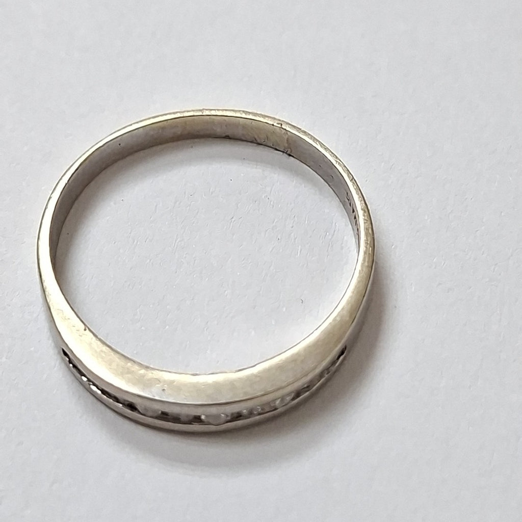 ANILLITO ORO, ORO BLANCO 14 K 2.7 GRMS (SEMINUEVO)