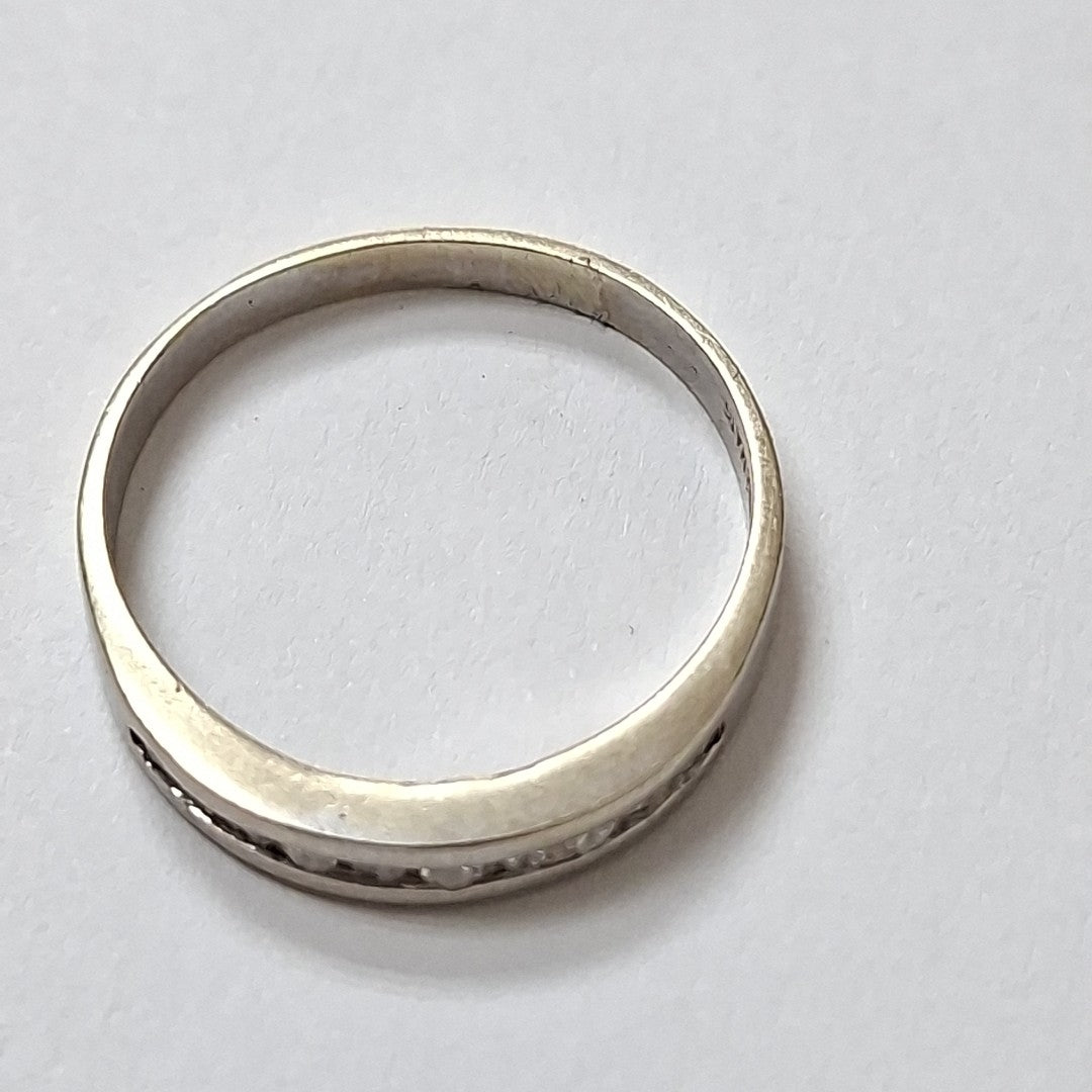 ANILLITO ORO, ORO BLANCO 14 K 2.7 GRMS (SEMINUEVO)
