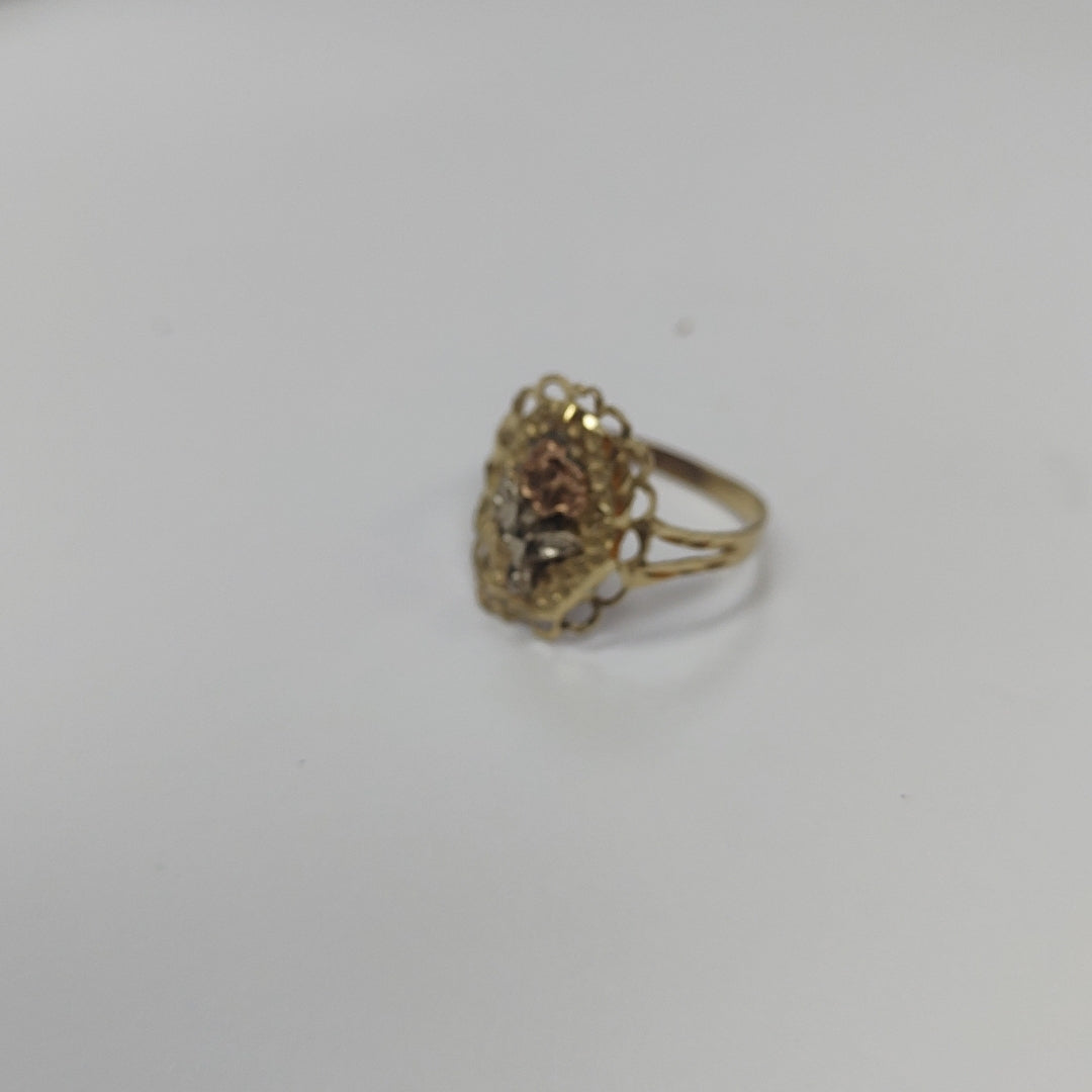 ANILLITO ORO,ORO COMBINADO 10 K 1,70 GRMS (SEMINUEVO)