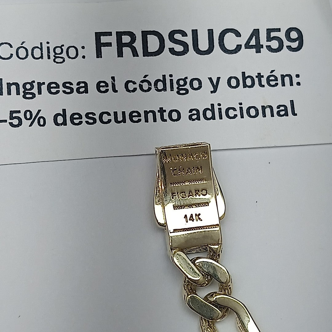 PULSERA MONACO ORO 14K 9.7 (NUEVO)