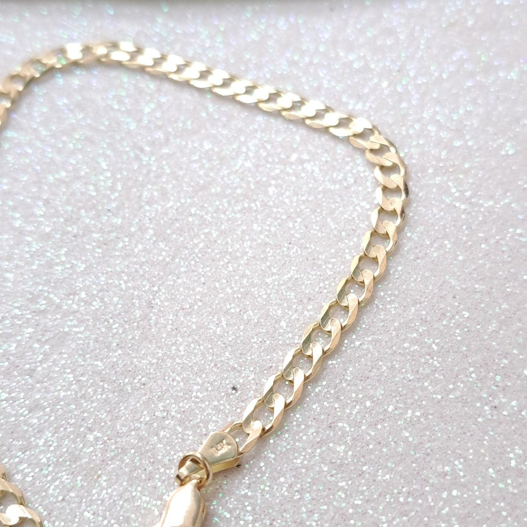 PULSERA BARBADA 14K 21 CM 5 GR (NUEVO)