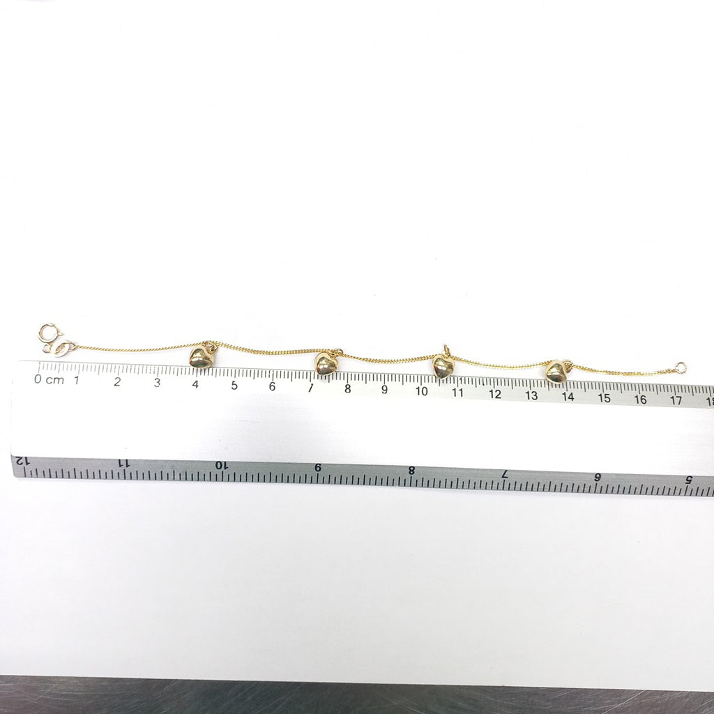 PULSERA ESPECIAL DIJES 10K 18 CM 1.6 GR (NUEVO)