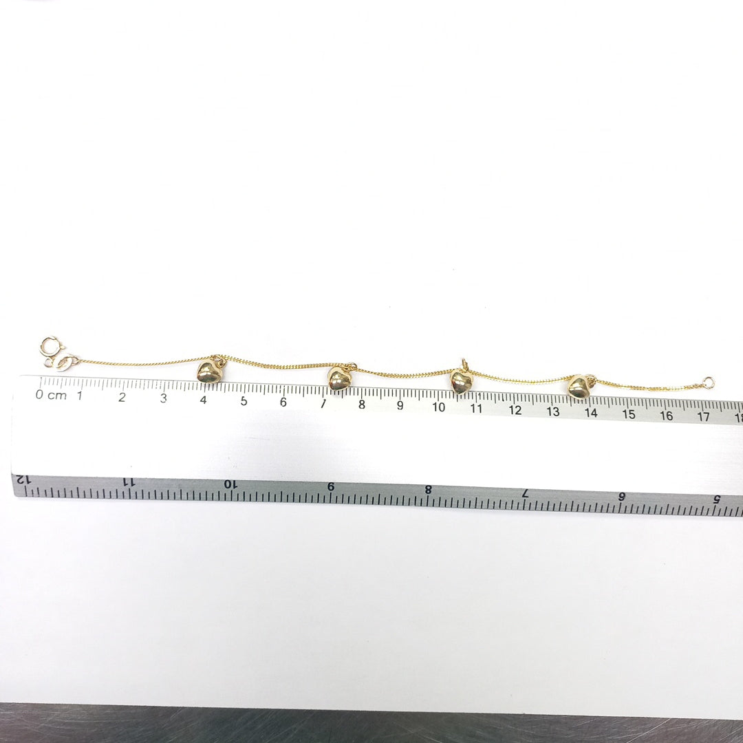 PULSERA ESPECIAL DIJES 10K 18 CM 1.6 GR (NUEVO)