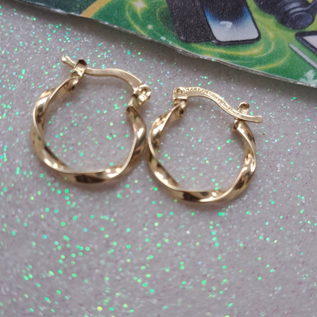 ARETES ARRACADAS TORZAL 14K 1.2 GR (NUEVO)