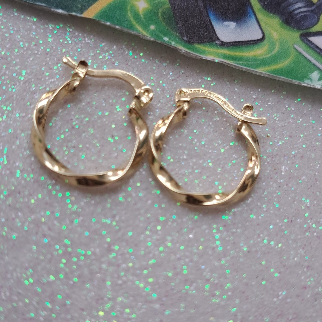 ARETES ARRACADAS TORZAL 14K 1.2 GR (NUEVO)