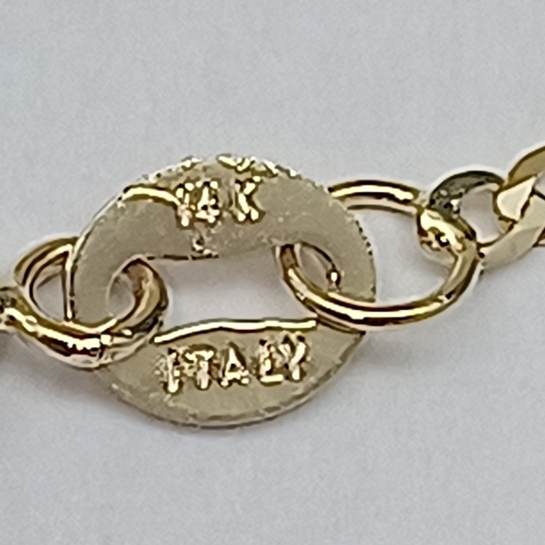 CADENAS BARBADA AMARILLA ORO 14K 2.2 (NUEVO)