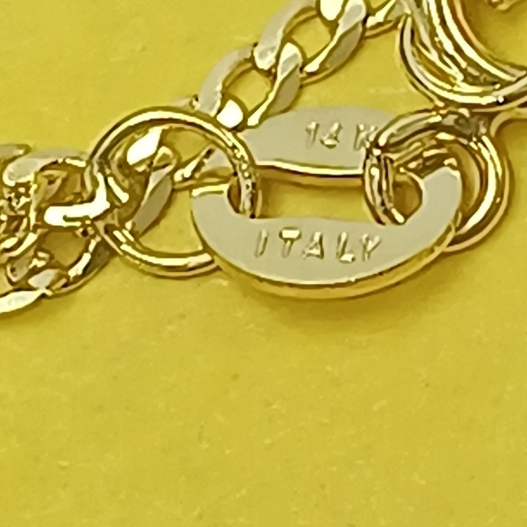 CADENAS BARBADA AMARILLA ORO 14K 2 (NUEVO)