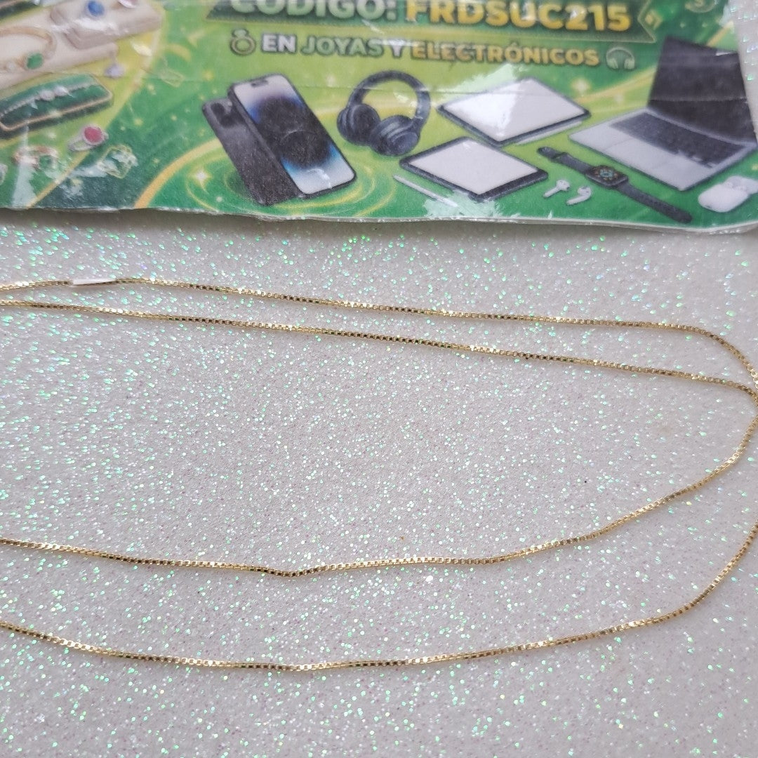 CADENA VENECIANO 14K 55 CM 1.7 GR (NUEVO)