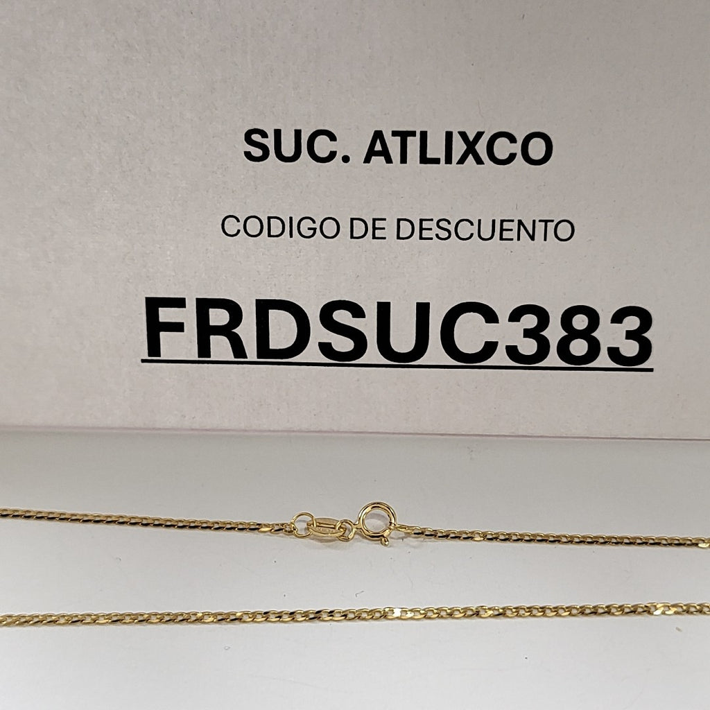 CADENAS BARBADA AMARILLA ORO 14K 2.2 (NUEVO)