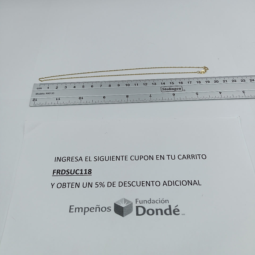 CADENA ORO 10 K 0.7 GRMS (SEMINUEVO)