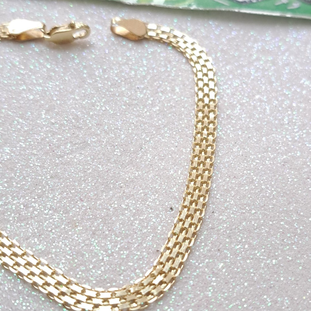 PULSERA ESPECIAL 14K 21 CM 5.1 GR (NUEVO)