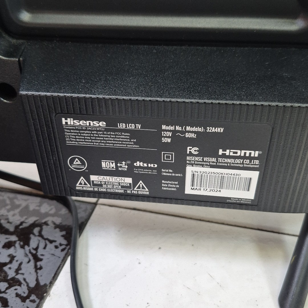 PANTALLA HISENSE 32A4KV (2024) 32" LED HD (SEMINUEVO)