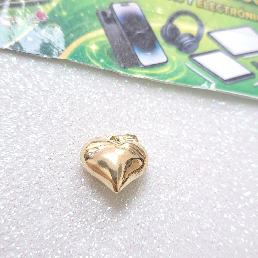 DIJE TEJIDO CORAZON LISO 14K 1.2 GR (NUEVO)