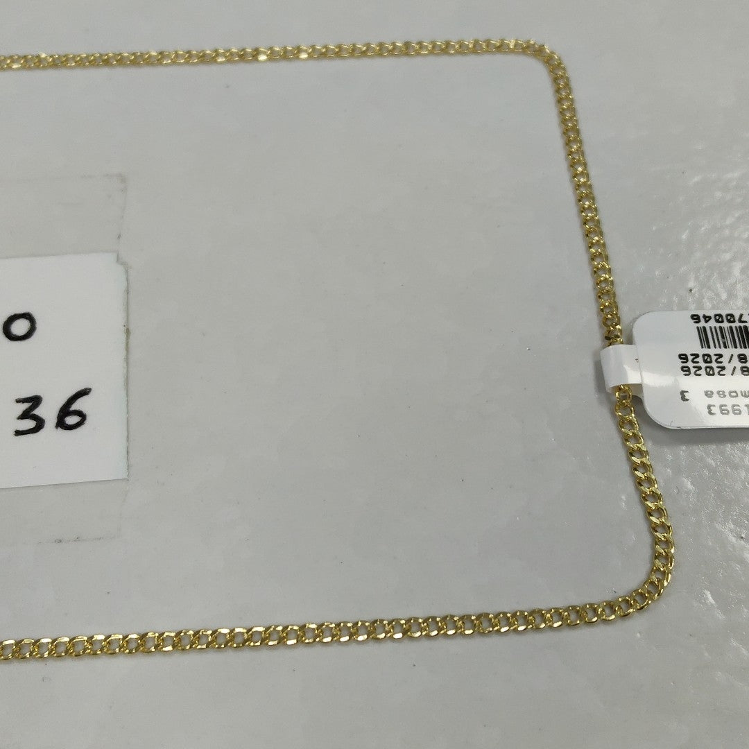 CADENAS BARBADA AMARILLA ORO 14K 1.9 (NUEVO)