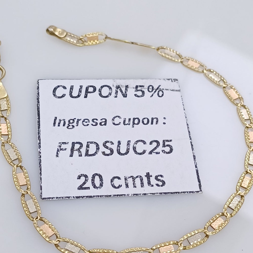 PULSERA ORO 14 K 3.6 GRMS (SEMINUEVO)