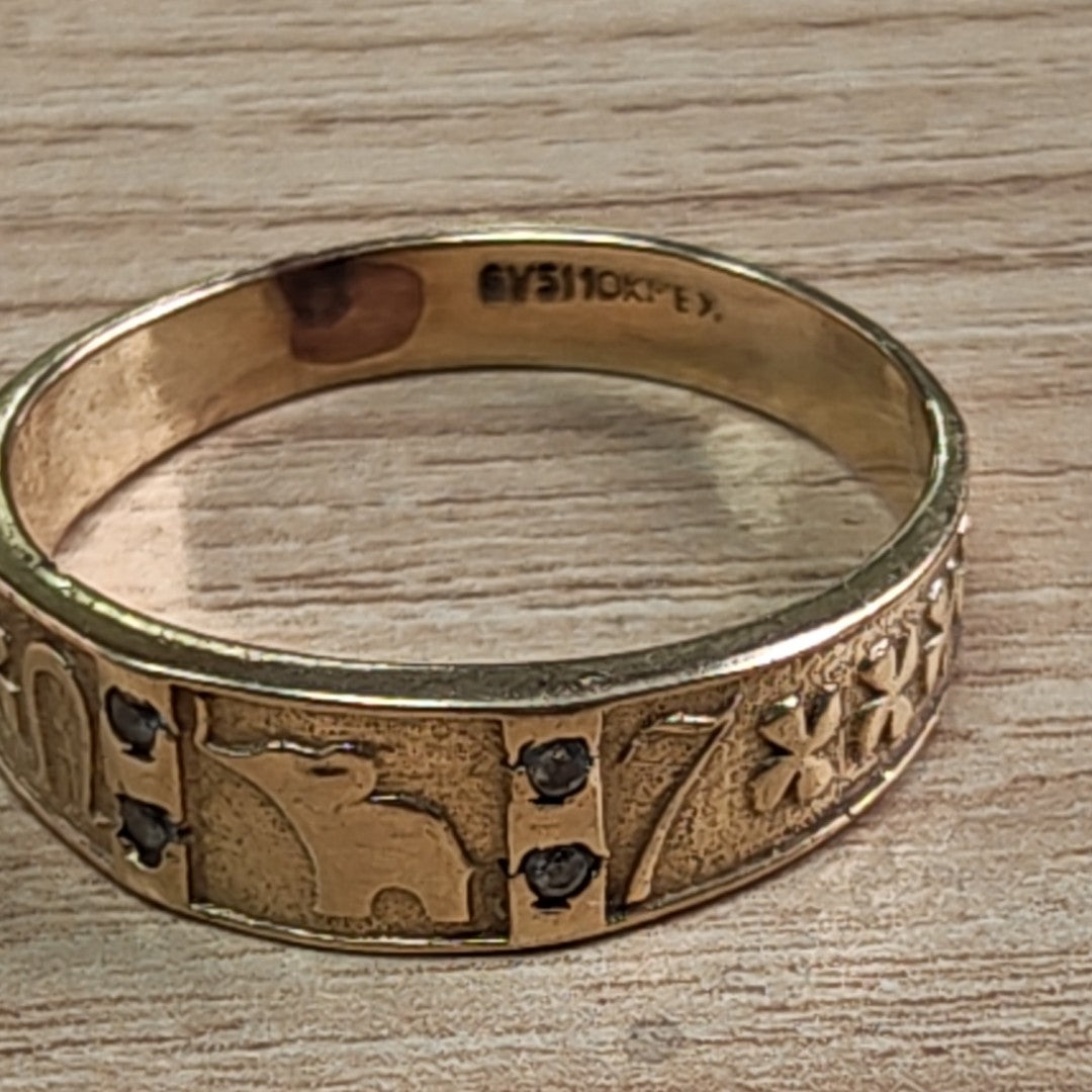ANILLO ORO 10 K 3,70 GRMS (SEMINUEVO)
