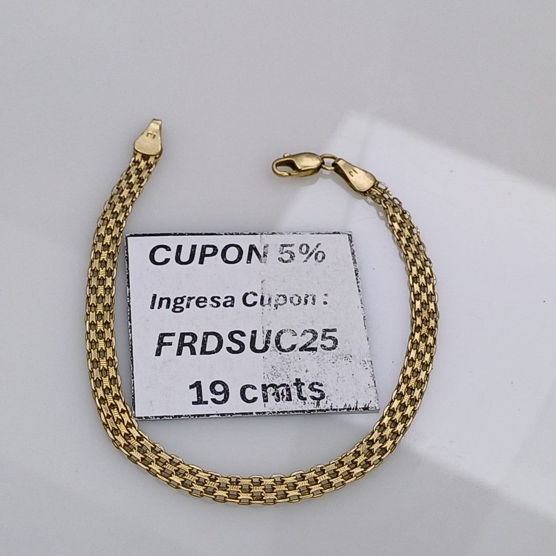 PULSERA ORO 14 K 3.6 GRMS (SEMINUEVO)